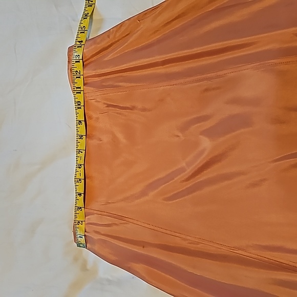 Ball Gown Bottom, High-waisted gown bottom, Size 8, Iridescent Orange with top. - Picture 10 of 14